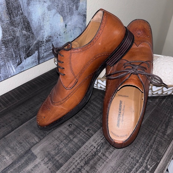 Johnston & Murphy Other - Johnston & Murphy Suites Series sheepskin wingtip Oxford shoes SZ 11.5​